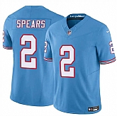 Men's Tennessee Titans #2 Tyjae Spears Blue 2024 F.U.S.E. Throwback Vapor Limited Stitched Jersey,baseball caps,new era cap wholesale,wholesale hats