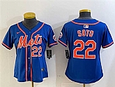 Women's New York Mets #22 Juan Soto Royal 2024 Alternate Limited Stitched Jersey,baseball caps,new era cap wholesale,wholesale hats