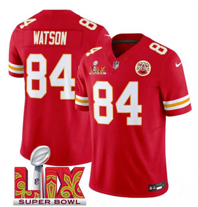 Men & Women & Youth Kansas City Chiefs #84 Justin Watson Red 2025 Super Bowl LIX Patch F.U.S.E. Vapor Limited Stitched Jersey,We sell and wholesale Men & Women & Youth Kansas City Chiefs #84 Justin Watson Red 2025 Super Bowl LIX Patch F.U.S.E. Vapor Limited Stitched Jersey on line form chian!