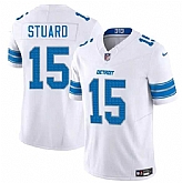 Men & Women & Youth Detroit Lions #15 Grant Stuard White 2025 F.U.S.E. Vapor Limited Stitched Jersey