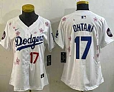 Women's Los Angeles Dodgers #17 Shohei Ohtani White 2025 Tokyo Series Limited Jersey,baseball caps,new era cap wholesale,wholesale hats