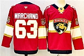 Men's Florida Panthers #63 Brad Marchand Red 2024-25 Home Stitched Jersey,baseball caps,new era cap wholesale,wholesale hats